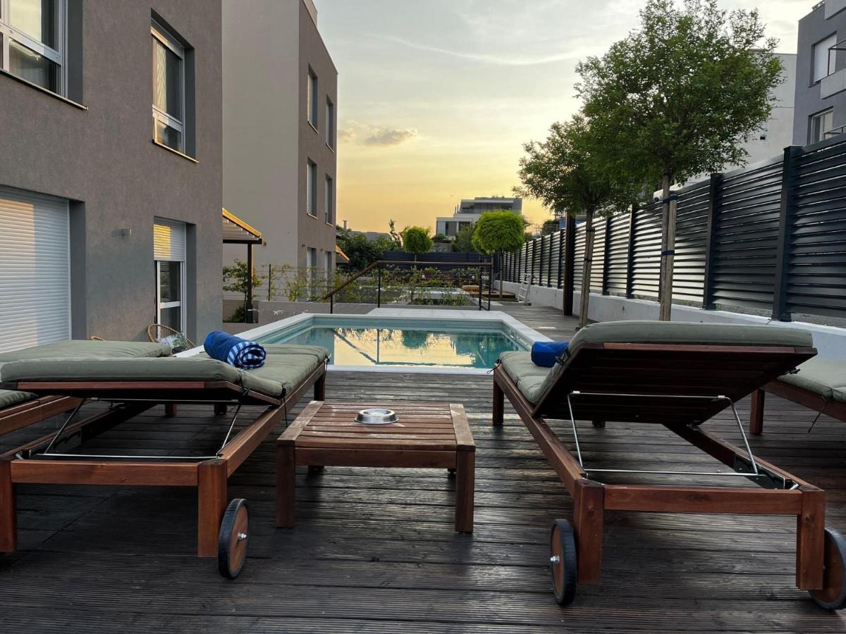 Cozy Seaside Apartment With Pool & Terrace Split Ngoại thất bức ảnh